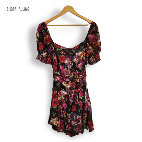 Alice and Olivia Floral Mini Dress - Size 10 - Picture 13 of 13